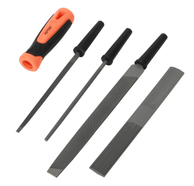 JUEGO LIMAS MADERA Y METAL CON MANGO 5 PIEZAS (6104095) - SMART