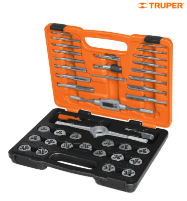 JUEGO MACHOS Y TARRAJAS 40 PZS. 1/8 - 1/2 (J-MATA-40) - TRUPER1