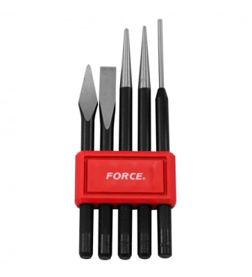JUEGO BOTADORES PUNTOS Y CINCELES 5 PIEZAS (5054) - FORCE