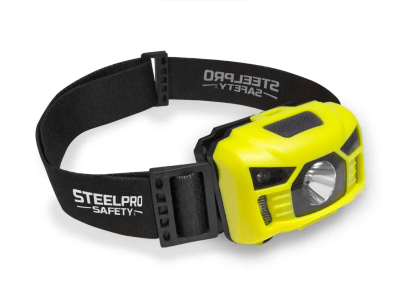 LINTERNA CASCO RECARGABLE SENSOR-X - STEELPRO