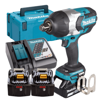LLAVES DE IMPACTO INALAMBRICA 18V INCLUYE 2 BATERIAS 5.0 AH + CARGADOR - MAKITA