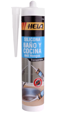 SILICONA BAÑO Y COCINA TRANSPARENTE 280 ML - HELA1