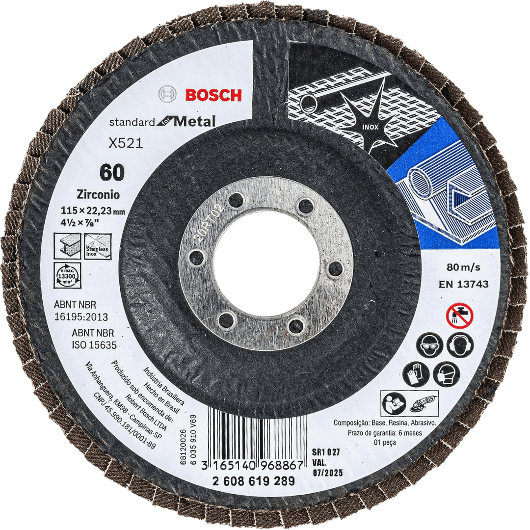 DISCO TRASLAPADO FLAP ZIRCONIO  - BOSCH2