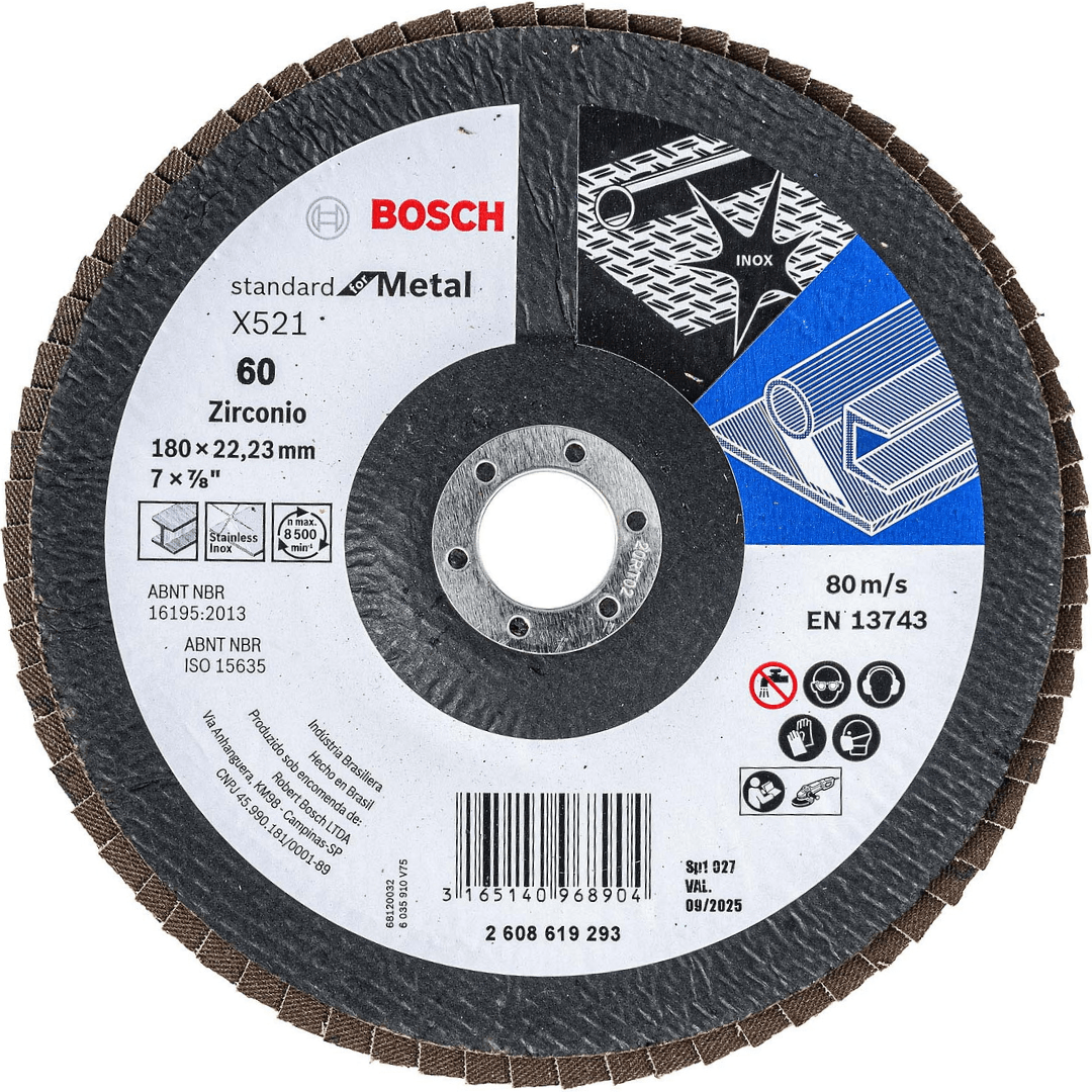 DISCO TRASLAPADO FLAP ZIRCONIO  - BOSCH4