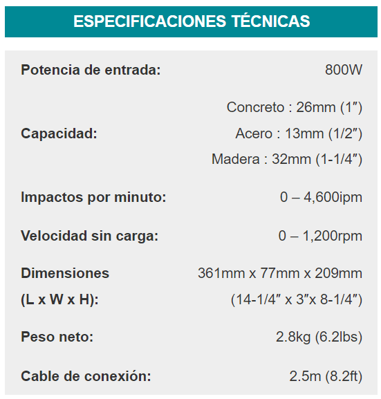 ROTOMARTILLO SDS-PLUS 26MM 800W (HR2600) - MAKITA2
