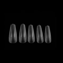Tips Soft Gel Coffin Largo Cherimoya 500unid