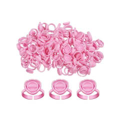 Anillos de pestañas en forma de coracon 100unid