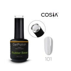 Rubber base #101 Cosia 15ml Blanco con glitter