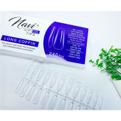 Tips Soft Gel Long Coffin Navi 240unid