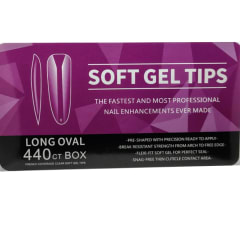 Tips Soft Gel Long Oval Box 440unid