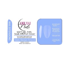 Tips Soft Gel Matte Medium Almond Dream Nail 240unid