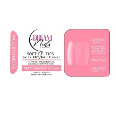 Tips Soft Gel Matte Medium Square Dream Nail 240unid