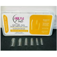 Tips Soft Gel Medium Square Dream Nail 120unid