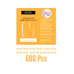 Tips Soft Gel Bolsa Medium Square Dream Nail  600unid