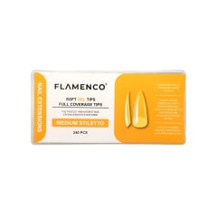 Tips Soft Gel Medium Stiletto Flamenco 120unid