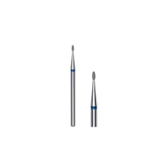 Fresa Oliva .12 Staleks Pro - Azul (Capullo Redondeado)