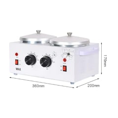 Olla de Cera Depilatoria 1 kilo Doble con filtro Mei