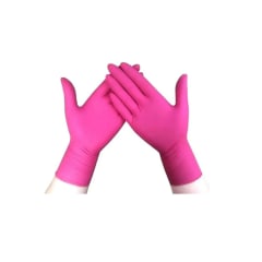 Guante de nitrilo Talla M Rosado 200unid