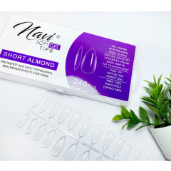 Tips Soft Gel Short Almond Navi 240unid