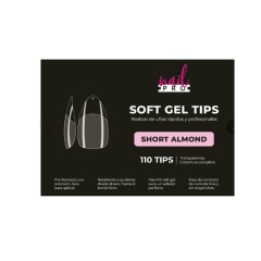 Tips Soft Gel Short Almond Nail Pro 110unid