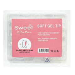 Tips Soft Gel Short Ballerina Sweet Color 240unid