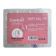 Tips Soft Gel Short Square Sweet Color 240unid