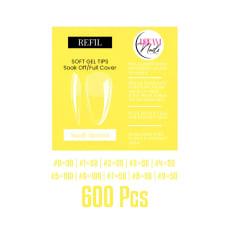 Tips Soft Gel Bolsa Small Almond Dream Nail 600unid