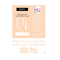 Tips Soft Gel Bolsa Small Coffin Dream Nail
