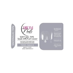 Tips Soft Gel Toes Dream Nail 120unid