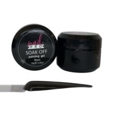 Gel Paint Nail Pro Negro 10gr