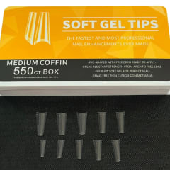 Tips Soft Medium Coffin Box 550unid