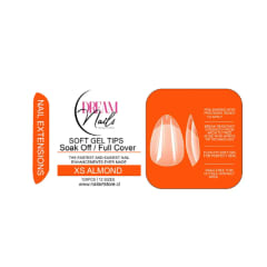Tips Soft Gel Xs Almond Dream Nail 120unid