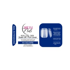 Tips Soft Gel Xs Square Dream Nail 120unid