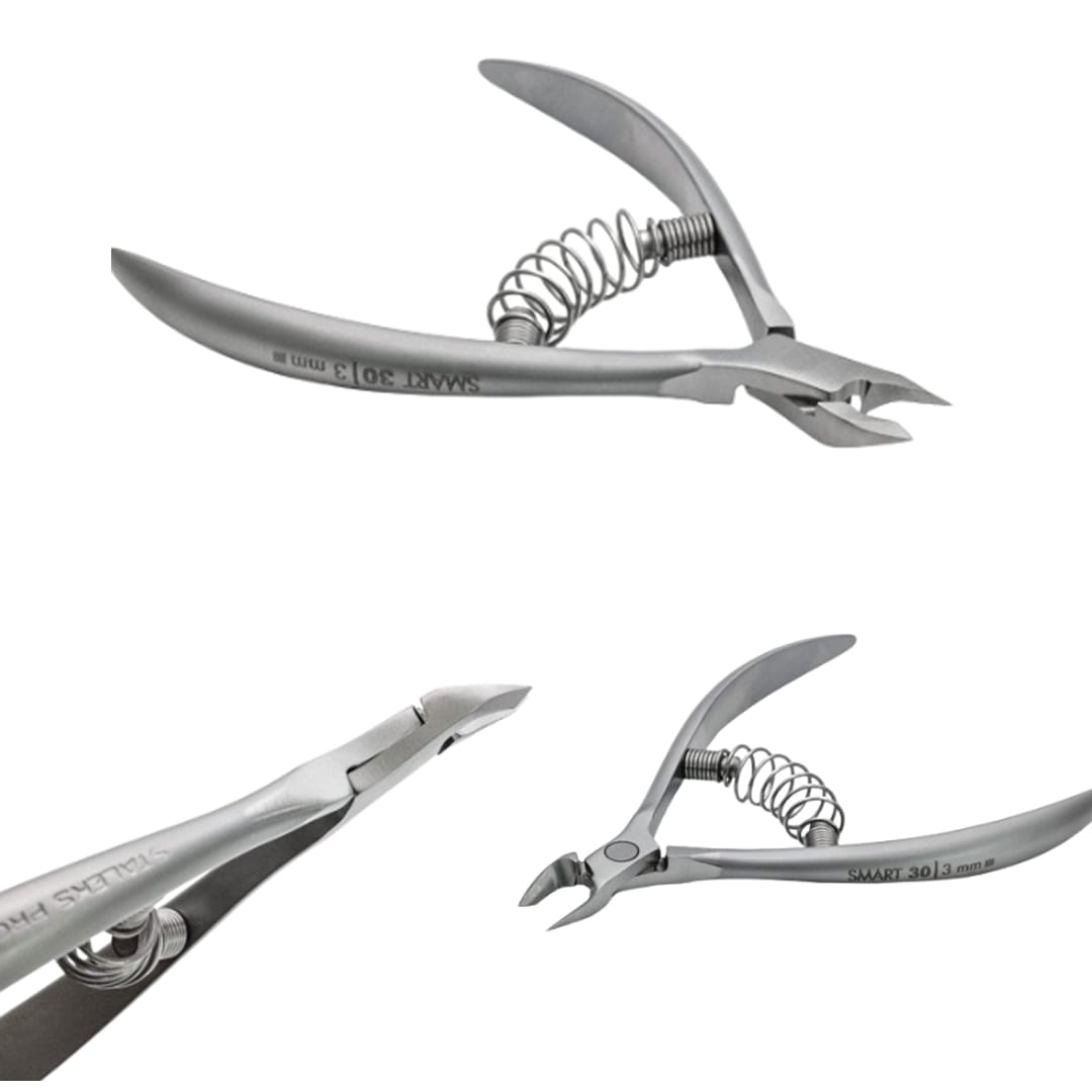 Corta Cutículas Smart 30  Staleks Pro Plateado1