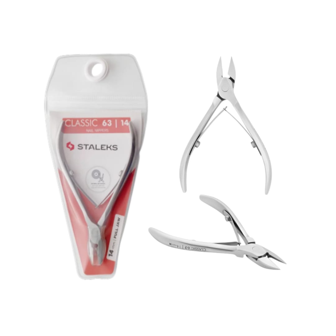Corta Uñas Profesional Classic 63/14 Staleks Plateado1
