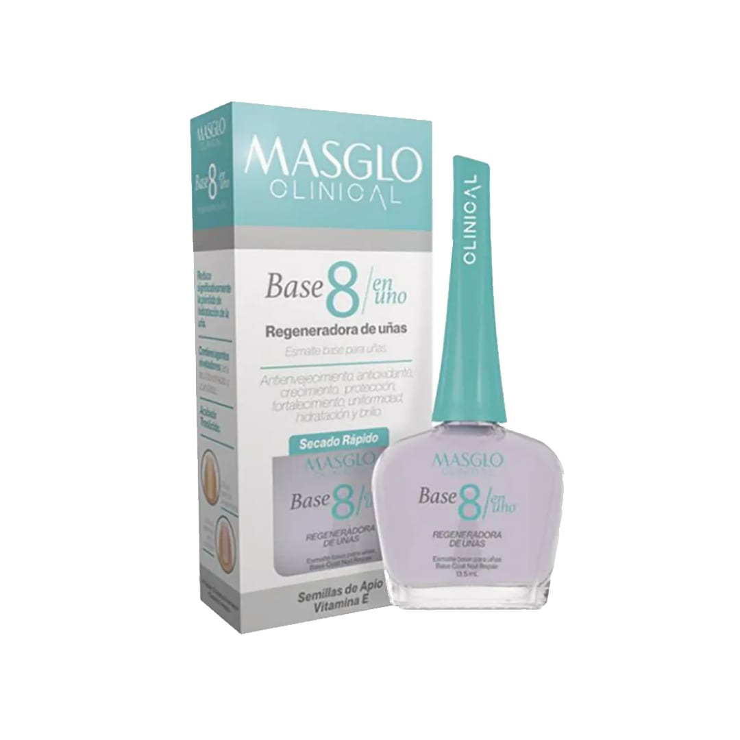 Base Coat Nail Repair 8 En 1 Masglo 13.5ml1