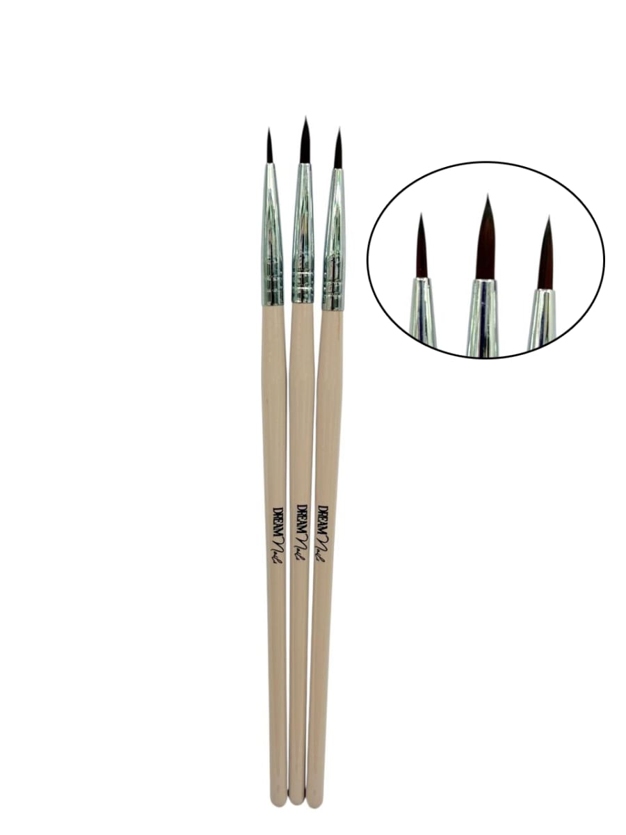 Set 3 Pinceles para acuarela Dream Nail1