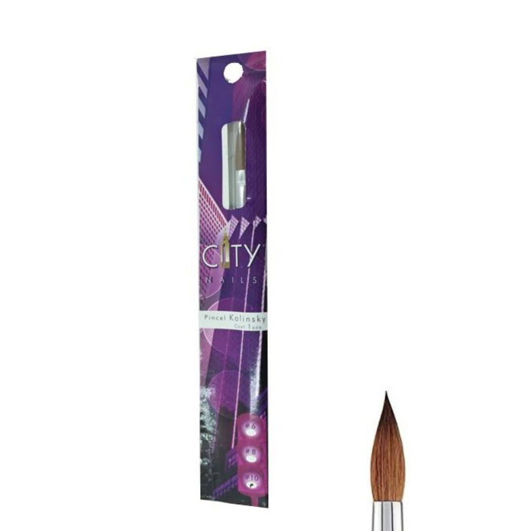 Pincel Kolinsky #10 City Nails1
