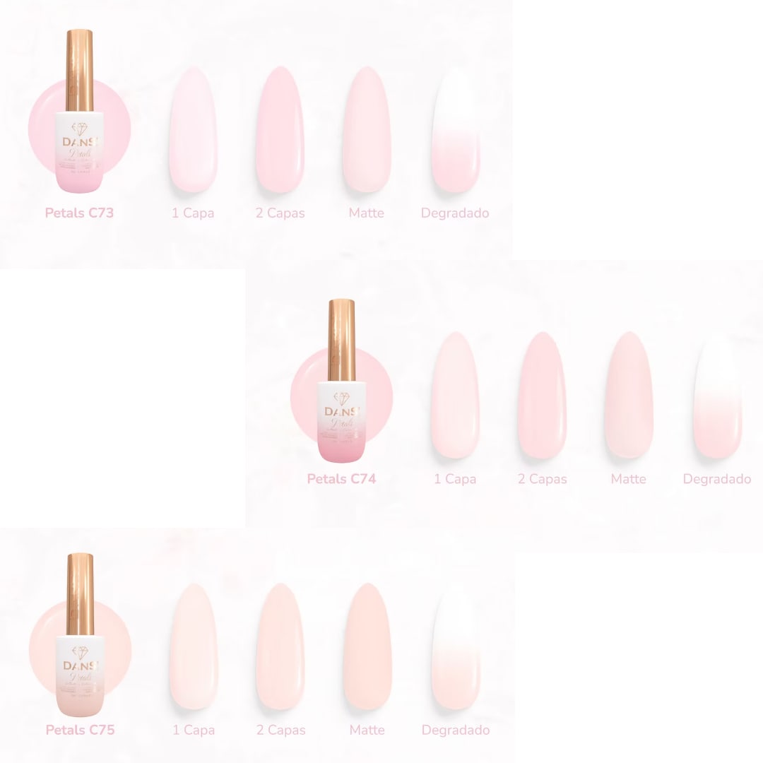 Coleccion de Esmaltes Petals Dans 3 unid3