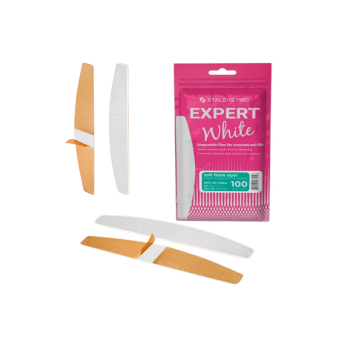 Lima Adhesiva Reemplazable Expert 40 Staleks Blanca #1001