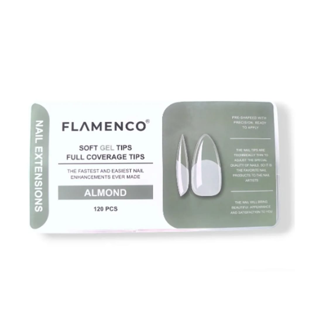 Tips Soft Gel Almond Flamenco 120unid1