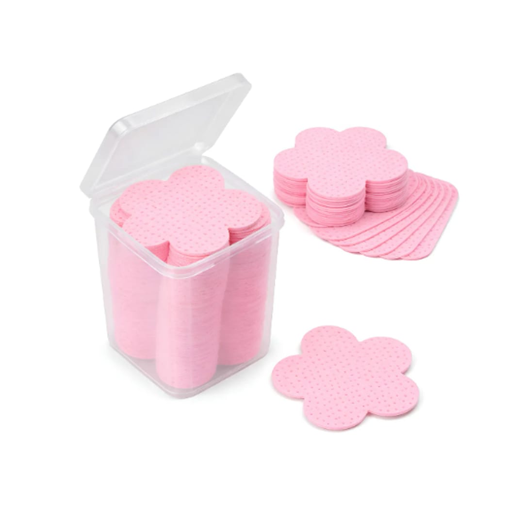 Toallitas Sin Pelusa Para Pestañas O Uñas 200u Rosa2