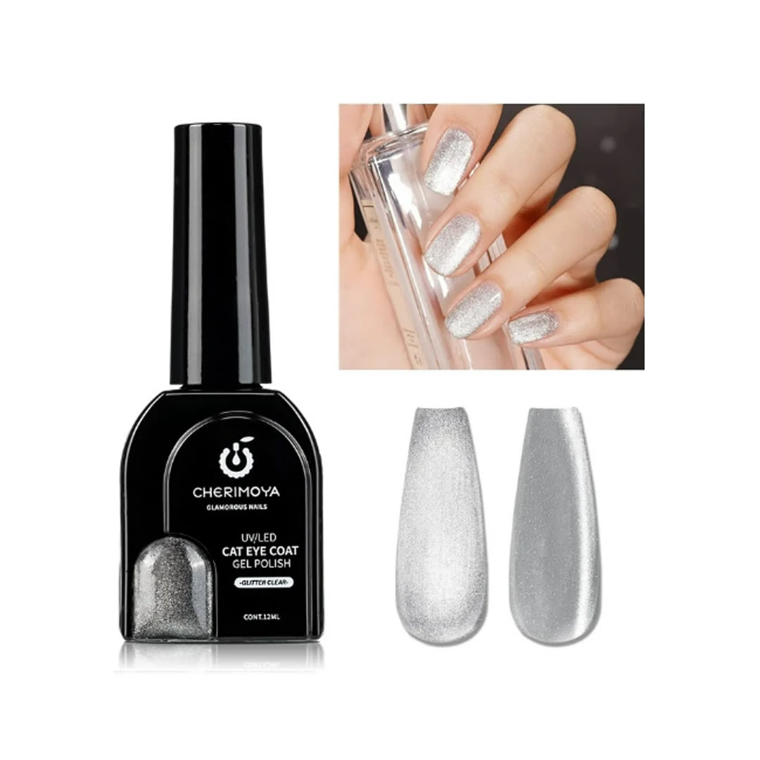 Esmalte Ojo de Gato Glitter #003 Cherimoya 12ml2