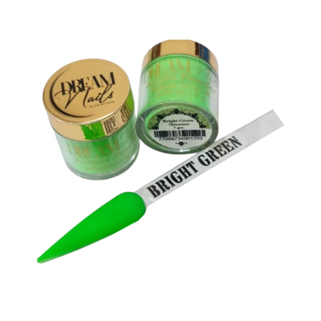 Acrilico de color Brigth Green Dream Nail 7gr1