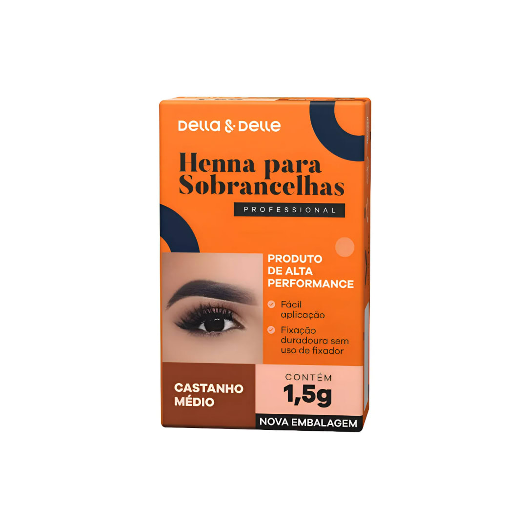 Henna Para Cejas Castaño Medio Della & Delle 1,5g2