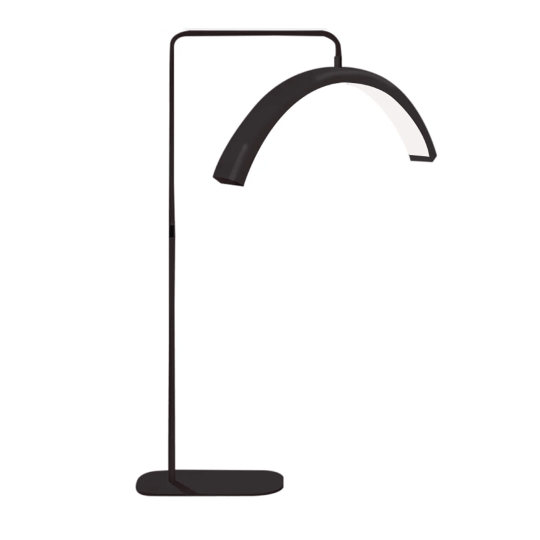 Lampara Media Luna con pedestal Rosse1