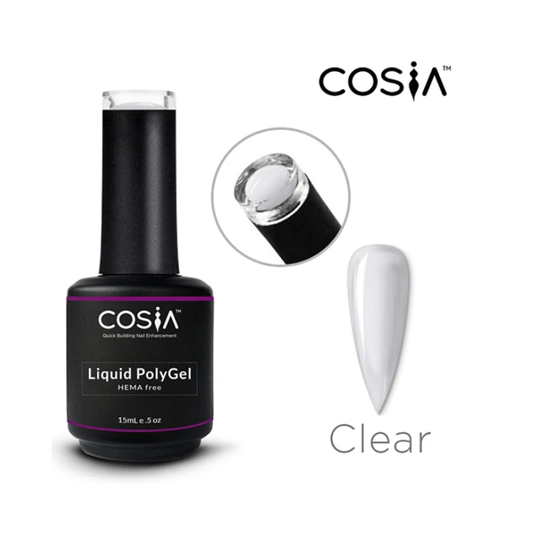 Polygel Líquido Clear Cosia 15ml Transparente1