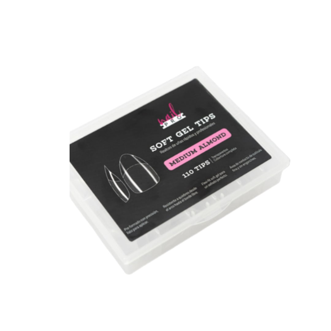 Tips Soft Gel |Medium Almond Nail Pro 110Unid1