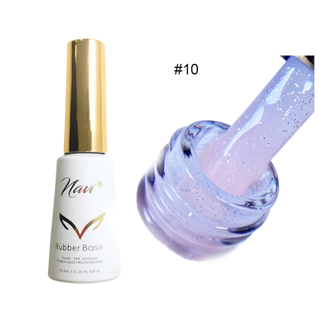 Rubber Base #10 Navi 10ml (Nude Con Destellos)1