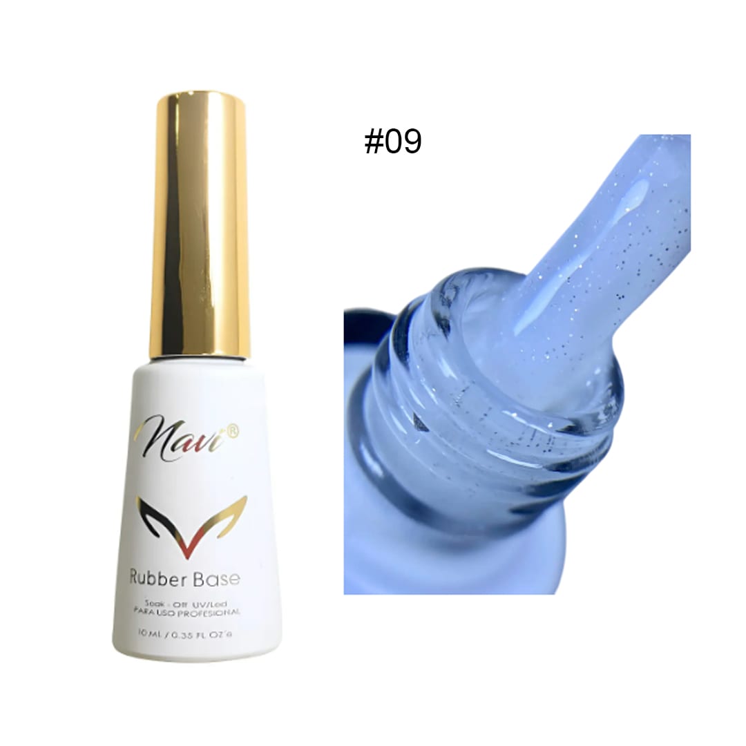 Rubber Base #09 Navi 10ml (Blanco Lechoso Con Destellos)1